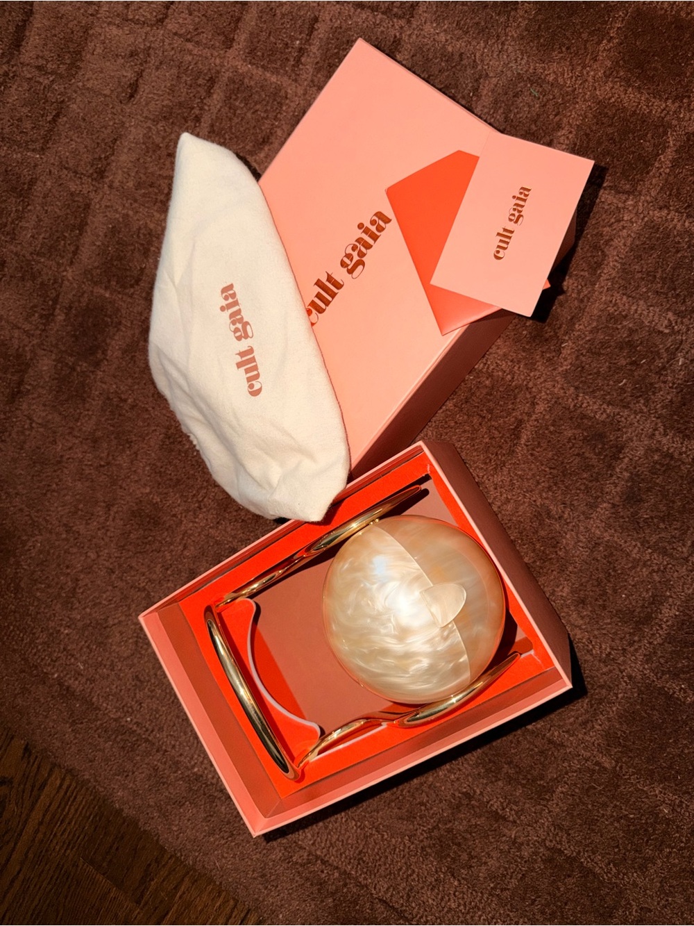 Cult Gaia Pearl bag with Gold Handle - Picture 3 of 8